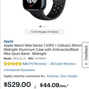 NWT Brand new SERIES 7. With 2 nwt Nike wrist bands/nwt cube charge.